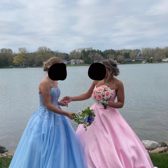 Clarisse Blue Prom Dress - Picture 4 of 5